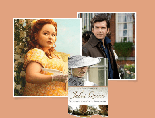 imagem de fundo rosa personagens da serie os bridgertons colin e penelope