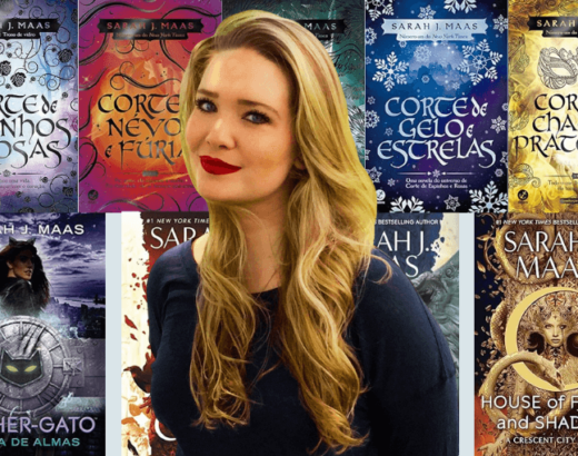 autora Sarah J. Maas e seus varios livros incriveis