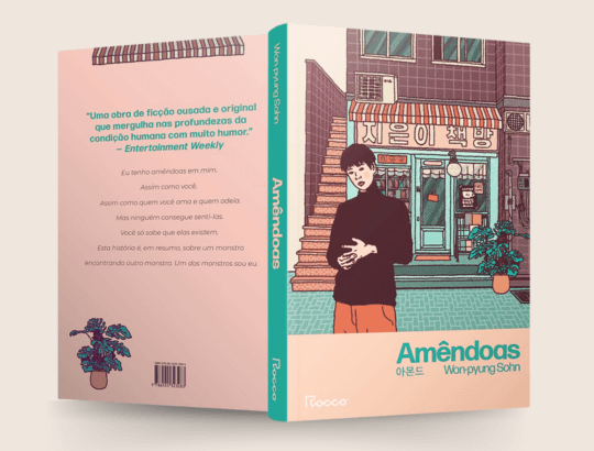 capa frente e verso do livro Amêndoas