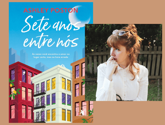 capa e autora do Livro Sete Anos Entre Nós de Ashley Poston